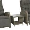 Loungeset Duoset Melia 2 Verstelbare Stoelen + Tafel - Balkonset -Woonwinkel 1200x705
