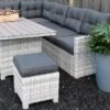 Merkloos Rivièra Original | Loungeset Hoekset Dining Set Tuinset | Wicker | Hoekbank, Hoge Tuintafel, 2 Hockers | 6 Zitplaatsen -Woonwinkel 1200x725