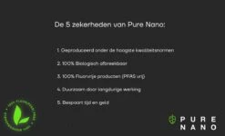 PURE NANO Glas - Nano Coating Voor 5 Jaar Heldere Ramen Met Minder Schoonmaakwerk - 250 Ml -Woonwinkel 1200x730