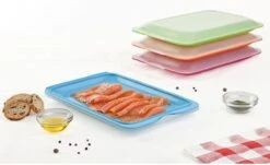 Merkloos Vershouddozen Vleeswarendoos Koelkast Vershoudbakje Bewaren Koelkast Beleg Bewaardoos Broodbeleg Stapelbaar Met Deksel 4 Stuks -Woonwinkel 1200x732