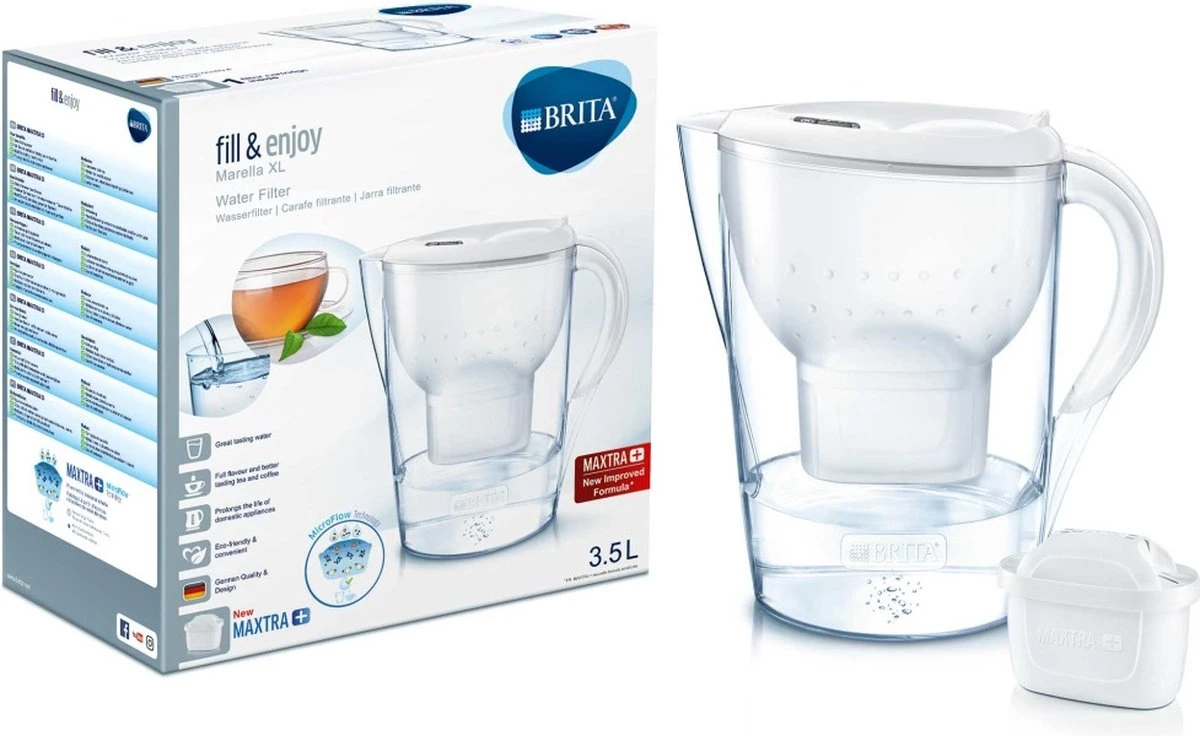 BRITA - Waterfilterkan Marella XL - Wit - 3,5L 14 BRITA - Waterfilterkan Marella XL - Wit - 3,5L - Afbeelding 12