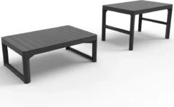Allibert Lyon Tuintafel - 116x71,5x66/40 Cm - Grafiet -Woonwinkel 1200x738 3