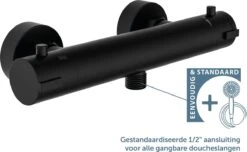 SCHÜTTE London Thermostatische Douchekraan - Hartafstand 150 Mm - Zwart Mat -Woonwinkel 1200x740 6