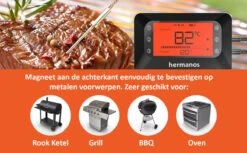 Hermanos® Digitale BBQ Thermometer Draadloos - Keukenthermometer - Bluetooth Met App - 4 Sondes - Magneet - Incl. Batterijen -Woonwinkel 1200x741 1