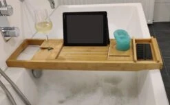 IVOL Badplank Bamboe - Badplank Hout Met Badrek Houders - Uitschuifbaar - 75 Tot 110 Cm -Woonwinkel 1200x743 6