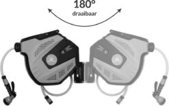 CoolHome Wandslangenbox 30 Meter + 2 Meter - Tuinslang Met Haspel- Slangenhouder 180° Draaibaar - Tuinslanghaspel Zwart - Grijs -Woonwinkel 1200x751 1