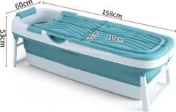 Livista® - Opvouwbaar XXL Bad - Blauw - Zitbad - Inklapbaar - Bath Bucket - 158 CM LANG - XXL - Incl. Onderwater LED Lichten En Rugkussen 9 Livista® - Opvouwbaar XXL Bad - Blauw - Zitbad - Inklapbaar - Bath Bucket - 158 CM LANG - XXL - Incl. Onderwater LED Lichten En Rugkussen -Woonwinkel 1200x770 5