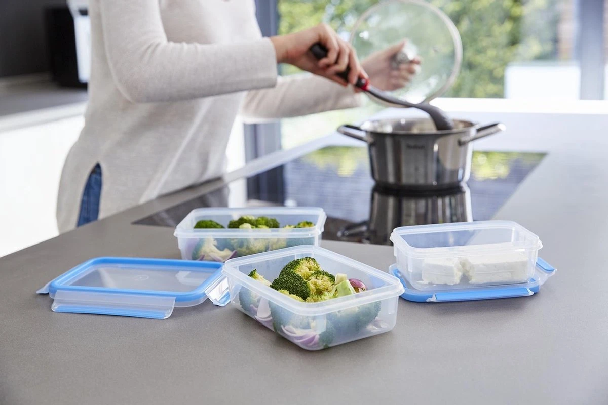 Tefal MasterSeal Fresh Mealprep Set - 5 X 800ml - Blauw 13 Tefal MasterSeal Fresh Mealprep Set - 5 X 800ml - Blauw - Afbeelding 11