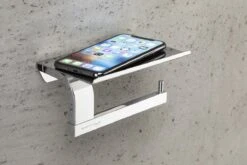 Sagittarius One 160S1 WC Rolhouder | Toiletrolhouder Met Plankje | Gepolijst RVS WC Papier Houder | Toiletpapier Houder -Woonwinkel 1200x800 365