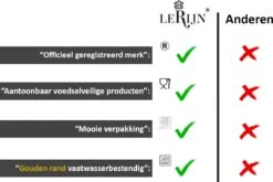 LeRijn® Serviesset Deventer 6 Persoons - 18 Delig - Licht Crème Wit Met Gouden Rand En Motief - Dinerborden - Soepborden - Dessertborden - Borden Servies - Bordenset -Woonwinkel 1200x802 2