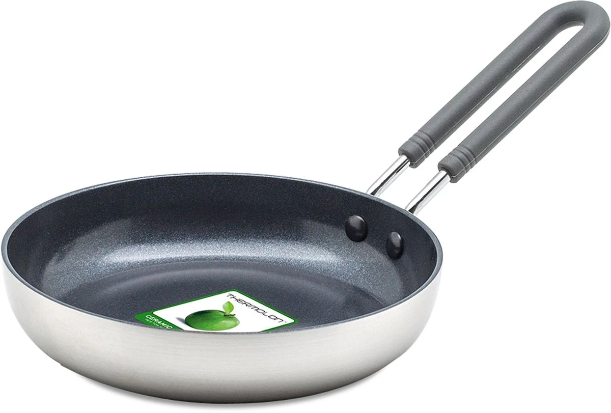 GreenPan Mini Koekenpan 14cm - Zilver - Inductie - PFAS-vrij 11 GreenPan Mini Koekenpan 14cm - Zilver - Inductie - PFAS-vrij - Afbeelding 9