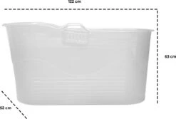 LIFEBATH - Zitbad Mira - Bath Bucket XL - 400L - Ligbad 122 Cm - Wit -Woonwinkel 1200x811 5