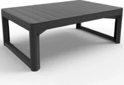 Allibert Lyon Tuintafel - 116x71,5x66/40 Cm - Grafiet -Woonwinkel 1200x820