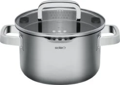 Sola Pannenset Juvia - 4 Delig - Ø 16,16,18,20 Cm - Zilver - RVS - Sandwichbodem -Woonwinkel 1200x844 1