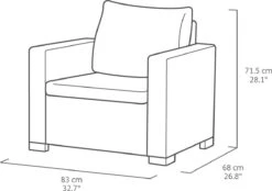 Allibert California Loungeset - 5 Personen - Cappuccino -Woonwinkel 1200x847 2