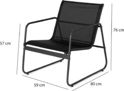 909 Outdoor Tuinset Camilla - 4-delig - Dubbele Zitbank - 2 Stoelen - Tafel - Stalenframe -Woonwinkel 1200x882