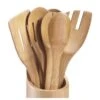 Merkloos Keukengerei Set Hout Met Houder Bamboe Lepel Spatel Keukenhulp -Woonwinkel 1200x899 11