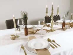 LeRijn® Serviesset Deventer 6 Persoons - 18 Delig - Licht Crème Wit Met Gouden Rand En Motief - Dinerborden - Soepborden - Dessertborden - Borden Servies - Bordenset -Woonwinkel 1200x899 16