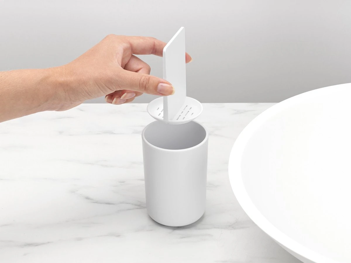 Brabantia ReNew Tandenborstelhouder - Met Inzet - White 7 Brabantia ReNew Tandenborstelhouder - Met Inzet - White - Afbeelding 5