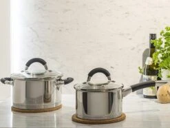 Sola Pannenset Venice - 4 Delig - Ø 16,16,18,20 Cm - Zilver - RVS - Sandwichbodem -Woonwinkel 1200x906 13