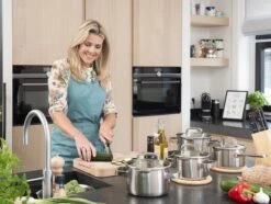 Sola Pannenset Juvia - 4 Delig - Ø 16,16,18,20 Cm - Zilver - RVS - Sandwichbodem -Woonwinkel 1200x906 3