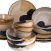 Palmer Serviesset Aquarel Stoneware 6-persoons 24-delig Beige Blauw 2 Palmer Serviesset Aquarel Stoneware 6-persoons 24-delig Beige Blauw -Woonwinkel 1200x927 1