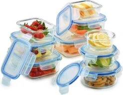 VMCA Glazen Vershoudbakjes Voor Vriezer Oven En Magnetron - 9 Bakjes -Woonwinkel 1200x932