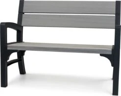 Keter Montero Tuinbank – 2-personen - 120x61x91cm - Grafiet -Woonwinkel 1200x954