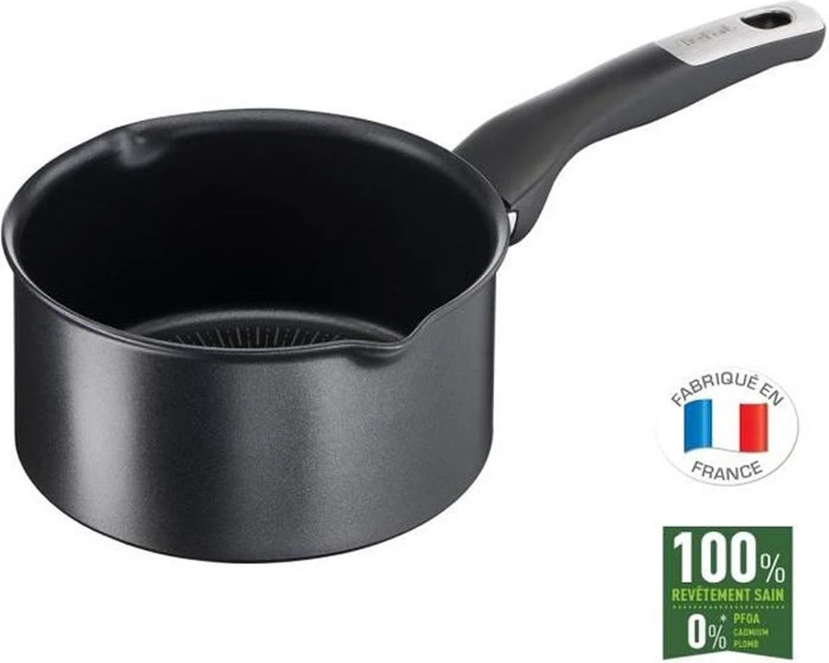 Tefal Unlimited Hoogwaardig Titanium Coated Non-Stick Steelpan - 18 Cm - 2L 3 Tefal Unlimited Hoogwaardig Titanium Coated Non-Stick Steelpan - 18 Cm - 2L
