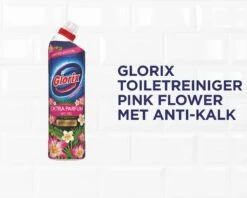 Glorix WC Powergel Toiletreiniger Pink Flower - 6 X 750 Ml - Voordeelverpakking -Woonwinkel 1200x961