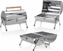 BBQ Collection Houtskoolbarbecue - Cilinder - Chroom -Woonwinkel 1200x972 3