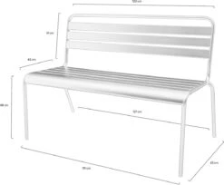 MaximaVida Metalen Tuinbank Max 120 Cm Olijfgroen -Woonwinkel 1200x992 1