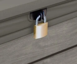 Keter Brushwood Opbergbox - Kussenbox - 455L - 145x69,7x60,3cm - Taupe -Woonwinkel 1200x995