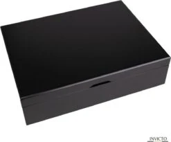 Invicto Products Theedoos 6 Vaks - Ruimte Voor 120 Theezakjes - Bamboe - Anti Slip En Anti Kras - Zwart -Woonwinkel 1200x996 2