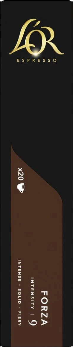L'OR Espresso Forza Koffiecups - Intensiteit 9/12 - 10 X 20 Capsules -Woonwinkel 253x1200 1