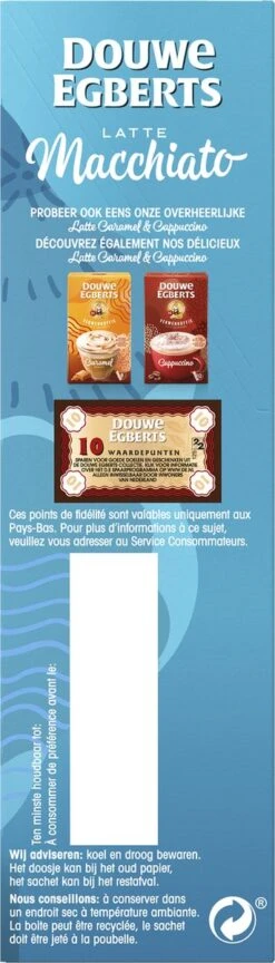 Douwe Egberts Verwenkoffie Latte Macchiato Oploskoffie - 5 X 8 Zakjes -Woonwinkel 343x1200 1