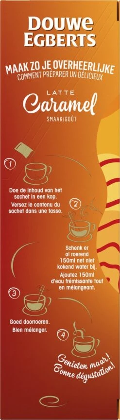 Douwe Egberts Verwenkoffie Latte Caramel Oploskoffie - 5 X 8 Zakjes -Woonwinkel 343x1200 3