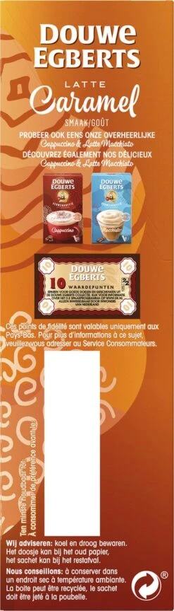 Douwe Egberts Verwenkoffie Latte Caramel Oploskoffie - 5 X 8 Zakjes -Woonwinkel 343x1200 4