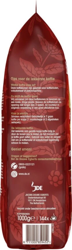 Douwe Egberts Aroma Rood Koffiebonen - 4 X 1000 Gram - Extra Grote Verpakking -Woonwinkel 350x1200
