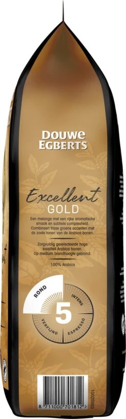 Douwe Egberts Excellent Gold Koffiebonen - 5/9 Intensiteit - 4 X 1kg -Woonwinkel 362x1200