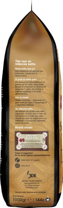Douwe Egberts Excellent Gold Koffiebonen - 5/9 Intensiteit - 4 X 1kg -Woonwinkel 364x1200 2