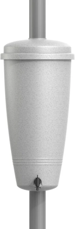 Elho Green Basics Rain Catcher 33 - Regenton Voor Balkonbuiten - Ø 33.5 X H 73.5 Cm - Grijs/Living Concrete -Woonwinkel 396x1200