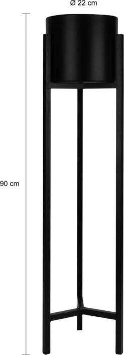 QUVIO Plantenstandaard Inclusief Pot - Staande Plantenbak - Metaal - Plantenbak - Plantenhouders - Planten Zuilen - Voor Buiten - Bloempot - 22 X 22 X 90 Cm - Zwart 12 QUVIO Plantenstandaard Inclusief Pot - Staande Plantenbak - Metaal - Plantenbak - Plantenhouders - Planten Zuilen - Voor Buiten - Bloempot - 22 X 22 X 90 Cm - Zwart -Woonwinkel 420x1200