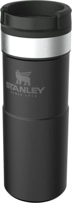 Stanley The NeverLeak™ Travel Mug 0,35L NEW - Thermosfles - Matt Black -Woonwinkel 429x1200