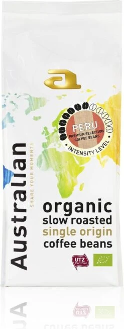 Australian Coffee Beans Single Origin Peru -4 X 500 Gram- UTZ Organic