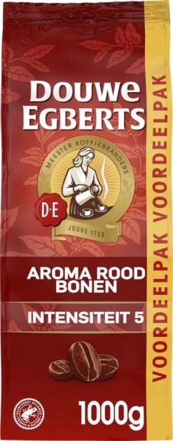 Douwe Egberts Aroma Rood Koffiebonen - 4 X 1000 Gram - Extra Grote Verpakking -Woonwinkel 472x1200