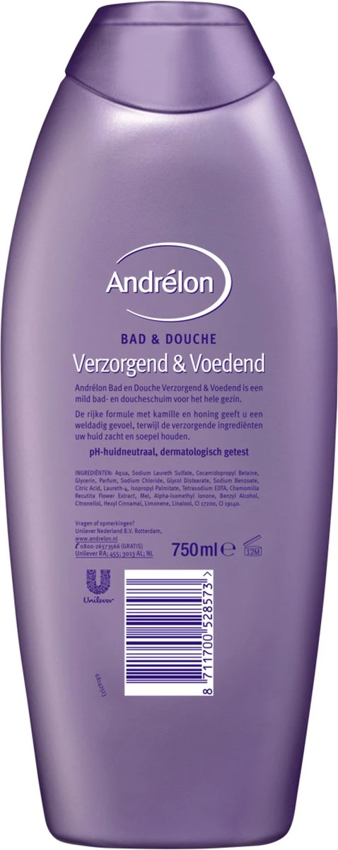 Andrélon 2in1 Bad & Douchegel - 6 X 750 Ml - Voordeelverpakking 9 Andrélon 2in1 Bad & Douchegel - 6 X 750 Ml - Voordeelverpakking - Afbeelding 7