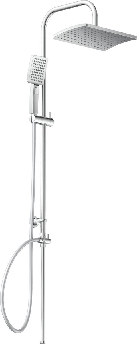 SCHÜTTE Mallorca Douchesysteem - Regendouche - 95 Cm Stang - Wandhouder In Hoogte Verstelbaar - Chroom 3 SCHÜTTE Mallorca Douchesysteem - Regendouche - 95 Cm Stang - Wandhouder In Hoogte Verstelbaar - Chroom