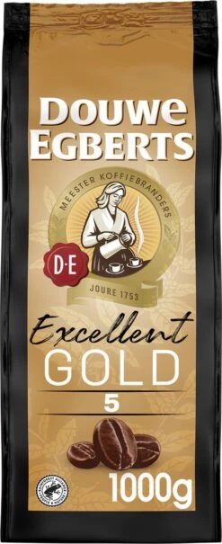 Douwe Egberts Excellent Gold Koffiebonen - 5/9 Intensiteit - 4 X 1kg -Woonwinkel 490x1200