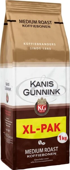 Kanis & Gunnink Medium Roast Koffiebonen - 4 X 1000 Gram - Voordeelverpakking -Woonwinkel 497x1200 1